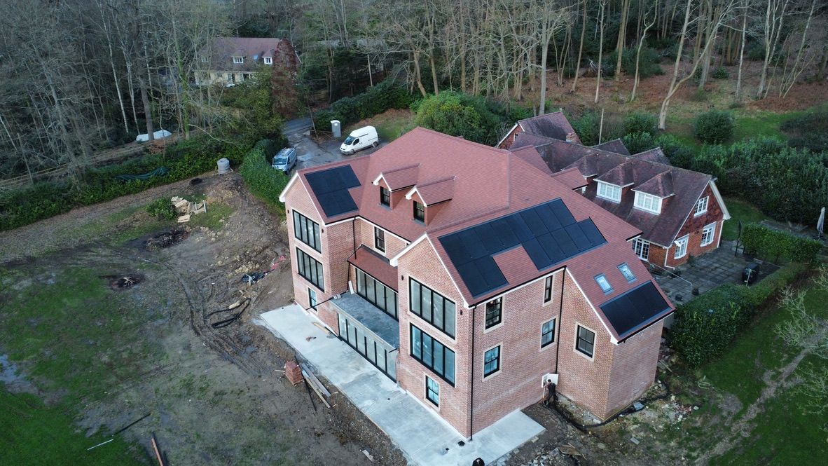 Solar panel installation on a Southampton home